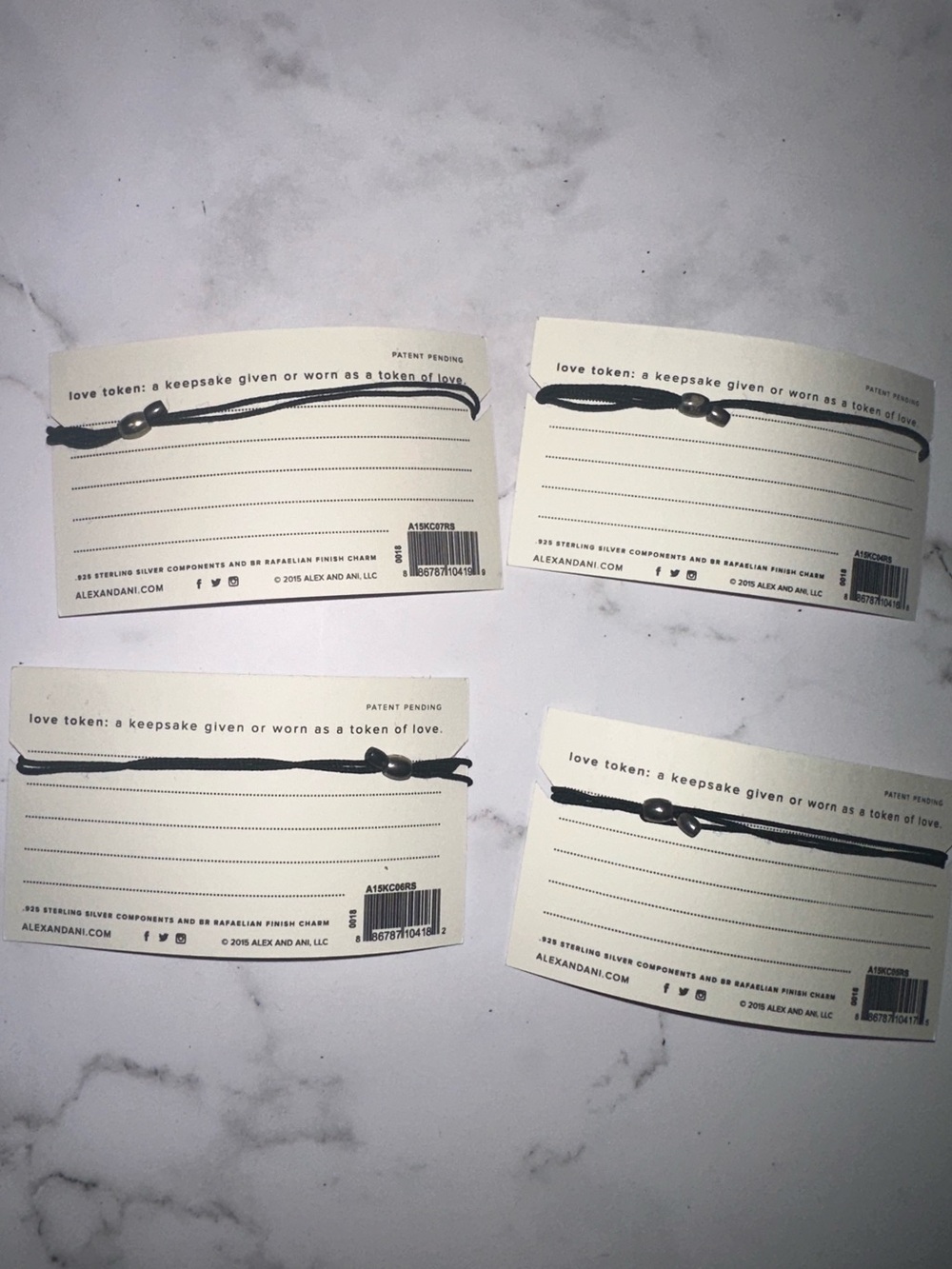 Alex and Ani Kindred Cord Bracelet Set of 4 in Black and Silver - Picture 4 of 4